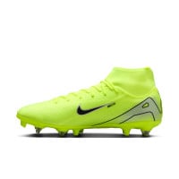 Nike Zoom Mercurial Superfly 10 Academy Crampons Vissés Chaussures de Foot (SG) Anti-Clog Néon Jaune Noir Argenté