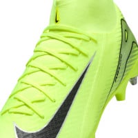 Nike Zoom Mercurial Superfly 10 Academy IJzeren-Nop Voetbalschoenen (SG) Anti-Clog Neongeel Zwart Zilver