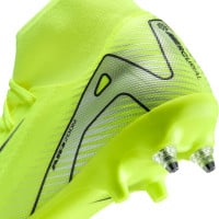 Nike Zoom Mercurial Superfly 10 Academy Crampons Vissés Chaussures de Foot (SG) Anti-Clog Néon Jaune Noir Argenté