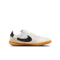 Nike Street Gato Chaussures de Foot Street Enfants Blanc Noir Gris Clair Brun