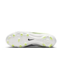 Nike Tiempo Legend 10 Pro Gras Voetbalschoenen (FG) Zilver Zwart Neongeel