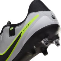 Nike Tiempo Legend 10 Academy Crampons Vissés Chaussures de Foot (SG) Anti-Clog Argenté Noir Jaune Néon