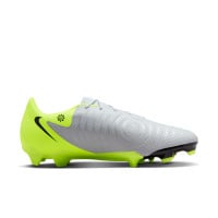 Nike Phantom GX II Academy Gras / Kunstgras Voetbalschoenen (MG) Neongeel Zilver Zwart