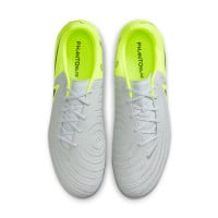 Nike Phantom GX II Academy Gras / Kunstgras Voetbalschoenen (MG) Neongeel Zilver Zwart