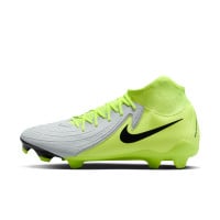 Nike Phantom Luna II Academy Gazon Naturel Gazon Artificiel Chaussures de Foot (MG) Néon Jaune Argenté Noir