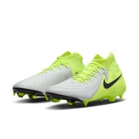 Nike Phantom Luna II Academy Gazon Naturel Gazon Artificiel Chaussures de Foot (MG) Néon Jaune Argenté Noir