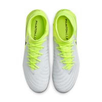 Nike Phantom Luna II Academy Gazon Naturel Gazon Artificiel Chaussures de Foot (MG) Néon Jaune Argenté Noir