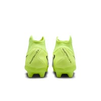 Nike Phantom Luna II Academy Gras / Kunstgras Voetbalschoenen (MG) Neongeel Zilver Zwart