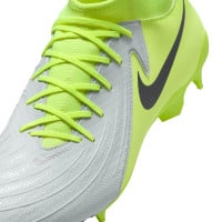 Nike Phantom Luna II Academy Gazon Naturel Gazon Artificiel Chaussures de Foot (MG) Néon Jaune Argenté Noir