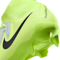 Nike Phantom Luna II Academy Gazon Naturel Gazon Artificiel Chaussures de Foot (MG) Néon Jaune Argenté Noir