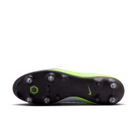 Nike Phantom GX II Academy Crampons Vissés Chaussures de Foot (SG) Anti-Clog Néon Jaune Argenté Noir