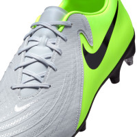 Nike Phantom GX II Academy IJzeren-Nop Voetbalschoenen (SG) Anti-Clog Neongeel Zilver Zwart