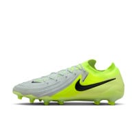 Nike Phantom GX II Elite Gazon Artificiel Chaussures de Foot (AG) Néon Jaune Argenté Noir