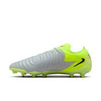 Nike Phantom GX II Elite Gazon Artificiel Chaussures de Foot (AG) Néon Jaune Argenté Noir