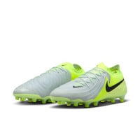 Nike Phantom GX II Elite Gazon Artificiel Chaussures de Foot (AG) Néon Jaune Argenté Noir