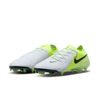 Nike Phantom GX II Elite Gras Voetbalschoenen (FG) Neongeel Zilver Zwart