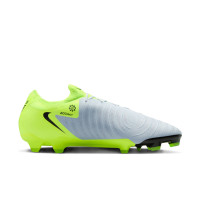 Nike Phantom GX II Pro Gras Voetbalschoenen (FG) Neongeel Zilver Zwart