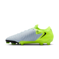 Nike Phantom GX II Pro Gras Voetbalschoenen (FG) Neongeel Zilver Zwart