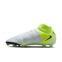 Nike Phantom Luna II Elite Gras Voetbalschoenen (FG) Neongeel Zilver Zwart