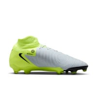 Nike Phantom Luna II Pro Gras Voetbalschoenen (FG) Neongeel Zilver Zwart