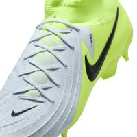 Nike Phantom Luna II Pro Gras Voetbalschoenen (FG) Neongeel Zilver Zwart