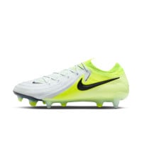 Nike Phantom GX II Elite Crampons Vissés Chaussures de Foot (SG) Anti-Clog Néon Jaune Argenté Noir