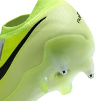 Nike Phantom GX II Elite IJzeren-Nop Voetbalschoenen (SG) Anti-Clog Neongeel Zilver Zwart