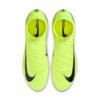 Nike Zoom Mercurial Superfly 10 Elite Gras Voetbalschoenen (FG) Neongeel Zwart Zilver