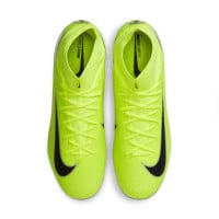 Nike Zoom Mercurial Superfly 10 Academy Gazon Naturel Artificiel Chaussures de Foot (MG) Néon Jaune Noir Argenté