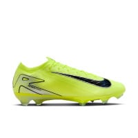 Nike Zoom Mercurial Vapor 16 Elite Gazon Naturel Chaussures de Foot (FG) Néon Jaune Noir Argenté