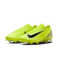 Nike Zoom Mercurial Vapor 16 Elite Gazon Naturel Chaussures de Foot (FG) Néon Jaune Noir Argenté