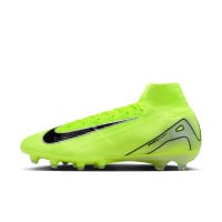 Nike Zoom Mercurial Superfly 10 Elite Gazon Artificiel Chaussures de Foot (AG) Néon Jaune Noir Argenté