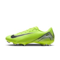 Nike Zoom Mercurial Vapor 16 Academy Gazon Naturel Artificiel Chaussures de Foot (MG) Néon Jaune Noir Argenté