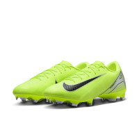 Nike Zoom Mercurial Vapor 16 Academy Gazon Naturel Artificiel Chaussures de Foot (MG) Néon Jaune Noir Argenté