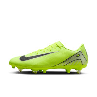 Nike Zoom Mercurial Vapor 16 Academy Crampons Vissés Chaussures de Foot (SG) Néon Jaune Noir Argenté