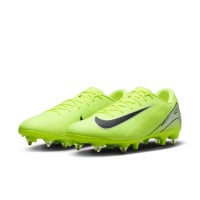 Nike Zoom Mercurial Vapor 16 Academy Crampons Vissés Chaussures de Foot (SG) Néon Jaune Noir Argenté