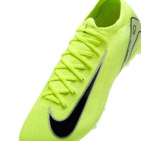 Nike Zoom Mercurial Vapor 16 Pro Gazon Artificiel Chaussures de Foot (AG) Néon Jaune Noir Argenté