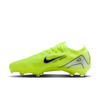 Nike Zoom Mercurial Vapor 16 Pro Gazon Naturel Chaussures de Foot (FG) Néon Jaune Noir Argenté