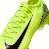 Nike Zoom Mercurial Vapor 16 Pro Gazon Naturel Chaussures de Foot (FG) Néon Jaune Noir Argenté