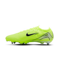 Nike Zoom Mercurial Vapor 16 Elite Crampons Vissés Chaussures de Foot (SG) Néon Jaune Noir Argenté