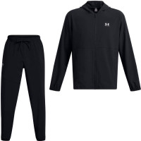 Survêtement tissé Under Armour Vibe Windbreaker, noir et blanc