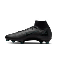 Chaussures de football Nike Zoom Mercurial Superfly 10 Pro Gras (FG) noir vert foncé