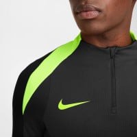 Nike Strike Trainingspak 1/4-Zip Antraciet Zwart Neongeel