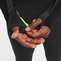 Nike Strike Trainingstrui 1/4-Zip Antraciet Zwart Neongeel