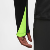 Nike Strike Trainingstrui 1/4-Zip Antraciet Zwart Neongeel