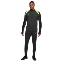 Nike Strike Trainingspak 1/4-Zip Antraciet Zwart Neongeel