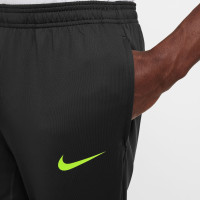 Pantalon d'entraînement Nike Strike anthracite jaune fluo