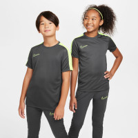 Nike Academy Trainingsshirt Kids Antraciet Neongeel