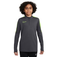 Survêtement Nike Academy à 1/4 fermeture éclair pour enfants, anthracite, jaune fluo