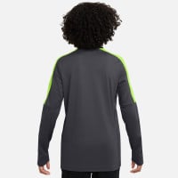 Survêtement Nike Academy à 1/4 fermeture éclair pour enfants, anthracite, jaune fluo